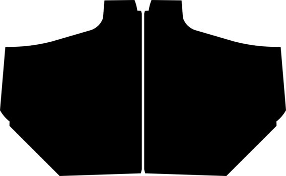 1928-1929 Ford Model A Fordor Sedan AcoustiShield Side Cowl Panel Set Leather Grain ABS