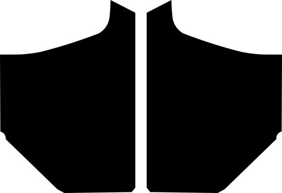 1928-1929 Ford Model A Roadster AcoustiShield Cowl Panel Set by QuietRide Solutions Leather Grain...