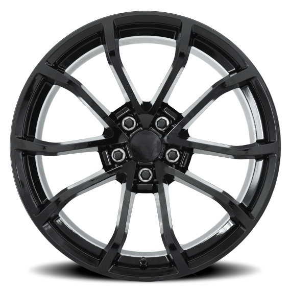 2005-2019 C6 Corvette & C7 Z06, ZR1, Grand Sport Flow Formed Cup Replica Wheels – Gloss Black