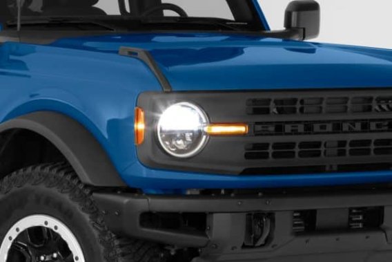 2021-2024 Ford Bronco, Front Daytime Running Light Cover Kit (Vehicles without LED Option), 4 Pie...