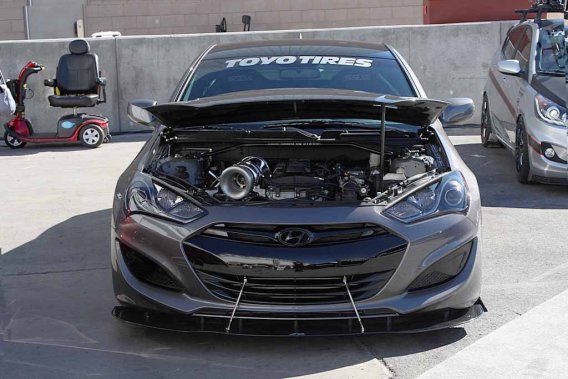 APR Performance Carbon Fiber Wind Splitter With Rods fits 2010-2012 Hyundai Genesis Coupe
