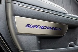2011-2015 Dodge Charger/SRT Front Door Badge Set Brushed w/Polished Trim 2pc