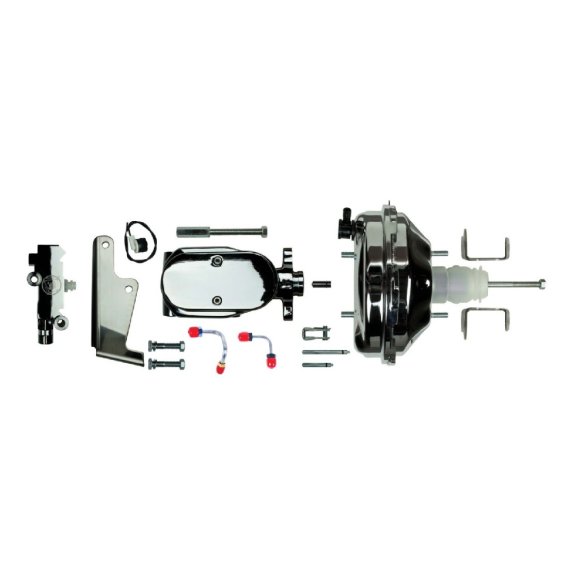 1964-1972 GM A/F/X-Body The Right Stuff Brake Booster and Master Cylinder Combination for 4 Wheel...