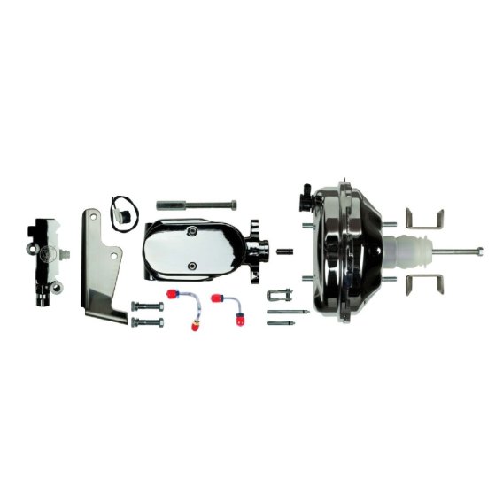 1958 Chevrolet Bel Air/Impala Brake Booster and Master Cylinder by The Right Stuff - 4 Wheel Disc...