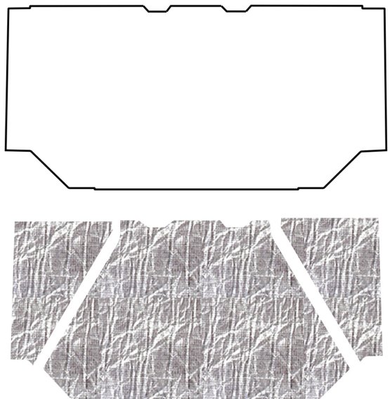 1962-1988 Jeep Gladiator AcoustiHood Under-Hood Insulation and Sound Barrier Kit