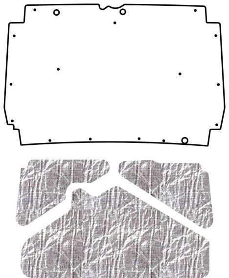 1987-2001 Jeep Cherokee XJ QuietRide Solutions AcoustiHood Under-Hood Insulation and Sound Barrie...
