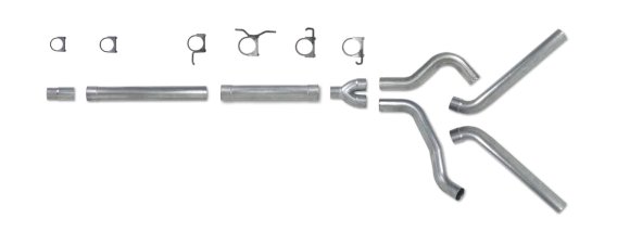 Diamond Eye K4312A-RP Aluminized Exhaust System Kit