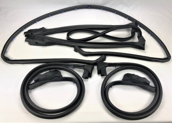 1986-1989 C4 Corvette Convertible Door & Body Kit - 4pcs Weatherstrip
