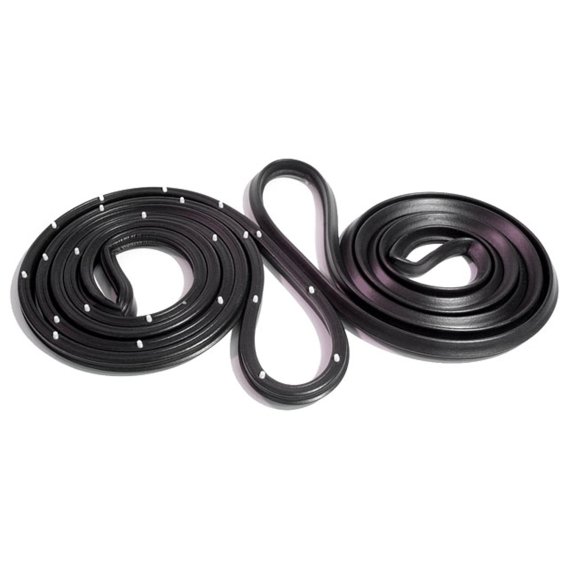 Metro SUPERsoft (LM 20-L) Front Door Seals w/ Clips For 1962-1967 Chevrolet Chevy II