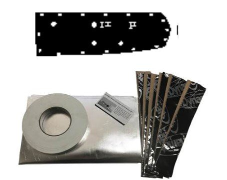 1967-1968 Mustang Convertible QuietRide AcoustiShield Pre-Cut Damper Barrier Kit