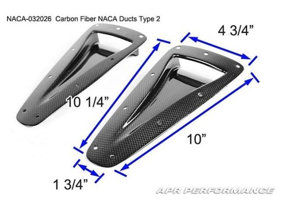 APR Performance Carbon Fiber NACA Duct Type 2