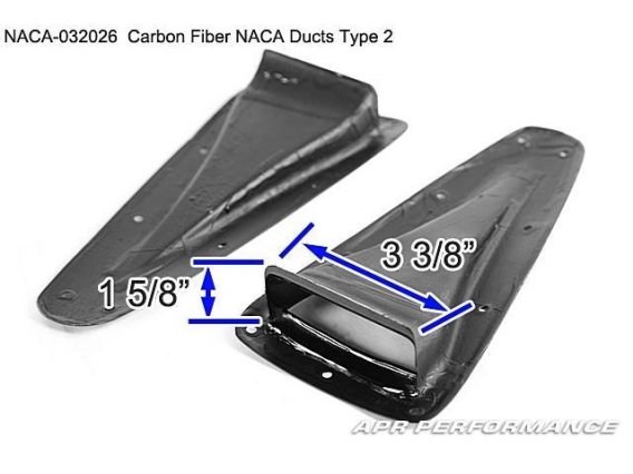APR Performance Carbon Fiber NACA Duct Type 2