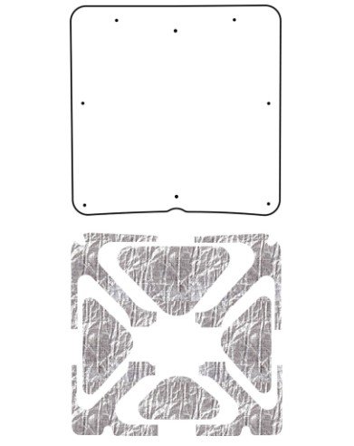 1973-77 Nova QuietRide Solutions AcoustiHood Under Hood Cover Kit with Heatshield Panels and Inst...