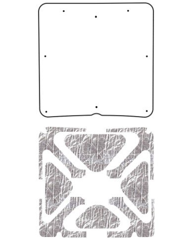 1973-77 Chevy Nova QuietRide AcoustiHood Cover Kit with Heatshield Panels and Installation Suppli...