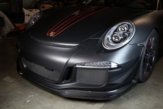 APR Performance Carbon Fiber Front Bumper Canards fits 2013-2016 Porsche 991 GT3