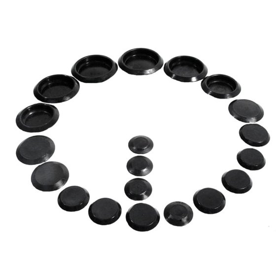 Metro (PK 600) Black Plastic Flush Mount Hole Plugs For Universal Applications (See Components Li...