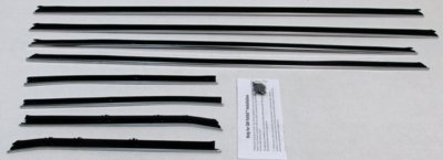 1968-69 Camaro Coupe Replacement Window Felts Whiskers Kit