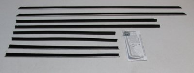 1965-66 Catalina 2 Door Sedan Authentic Window Felts Whiskers Kit (8pcs)