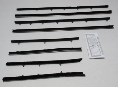 1966-67 Tempest Convertible Authentic Window Felts Whiskers Kit (8pcs)
