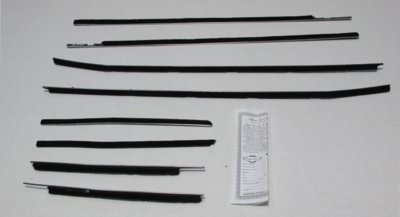 1958-60 Thunderbird Convertible Authentic Window Felts Whiskers Kit (8pcs)