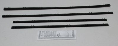 1966-67 Mopar B-Body Sedan Outers Only Authentic Window Felts Whiskers Kit (4pcs)