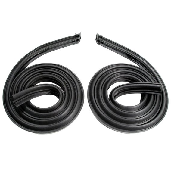 Metro (RR 8120) Basic Black Weatherstrip Kit (2-Door Hardtop) For 1961 Pontiac Bonneville & Ventu...