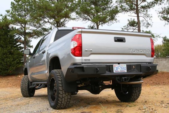 Fab Fours TT14-W2850-1 Heavy Duty Rear Bumper For 14-20 Toyota Tundra