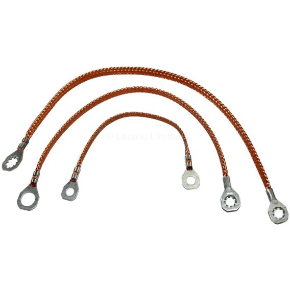 1981-1982 C3 Corvette Lectric Limited Ground Strap Set with Power Antenna