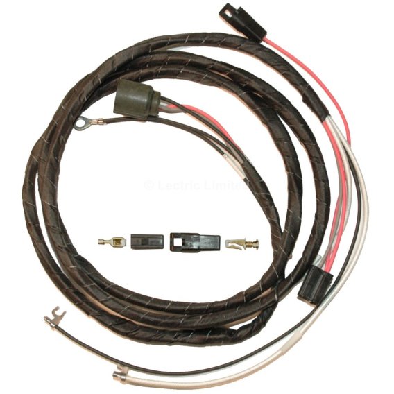 1966-1967 C2 Corvette Lectric Limited Transistor Ignition Auxiliary Wire Harness with Conversion ...