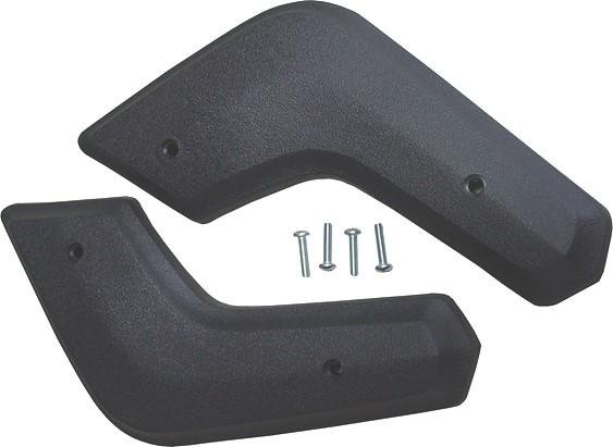 1968-1970 A/B Body Bench Seat Hinge Covers - Pair Black
