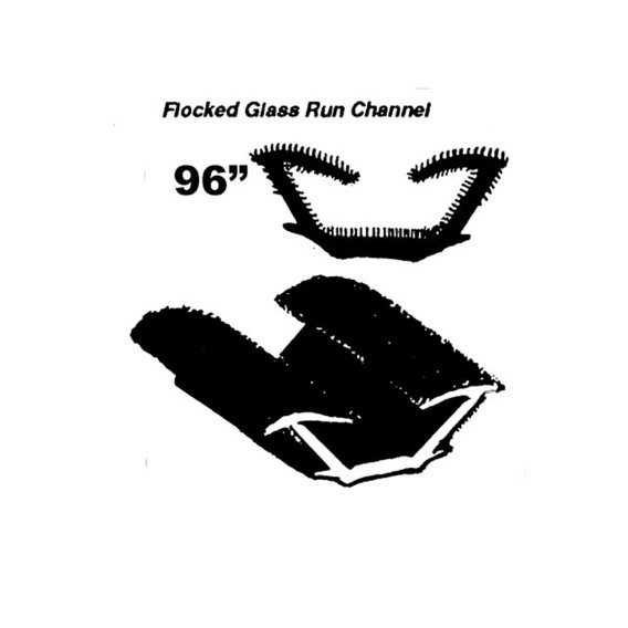 Metro (WC 33-96) Flocked Glass-Run Channel For 1965 Chevrolet C10 & C20 Pickup
