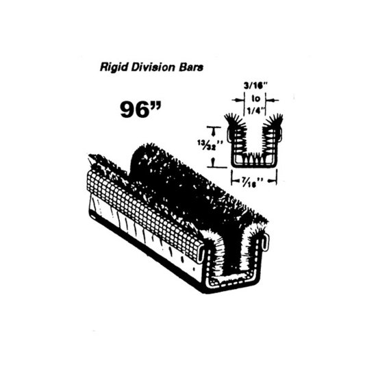 Metro (WC 41-96) Rigid Division-Bar Channel For 1955-59 Chrysler 300 & Imperial