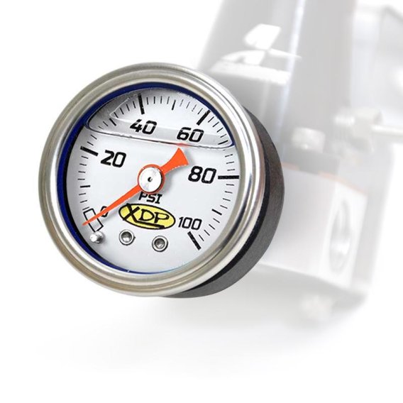 XDP 1.5 Inch Mechanical Pressure Gauge Universal 0-100 PSI for Fuel Air and Oil