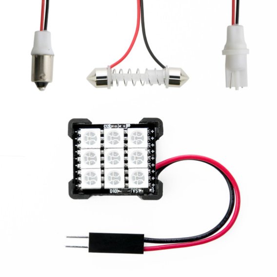 RGB LED Panel Dome Bulb XK Glow BA9S Festoons with Bluetooth App Control