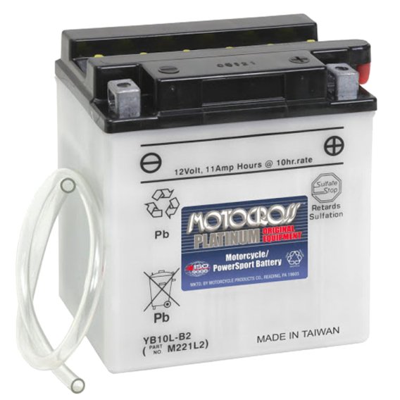 Yuasa Conventional 12V YB10L-M2210Y Battery (Acid Not Included)