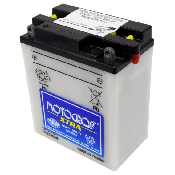 Yuasa Conventional 12V YB12A-B Battery (Acid Not Included)