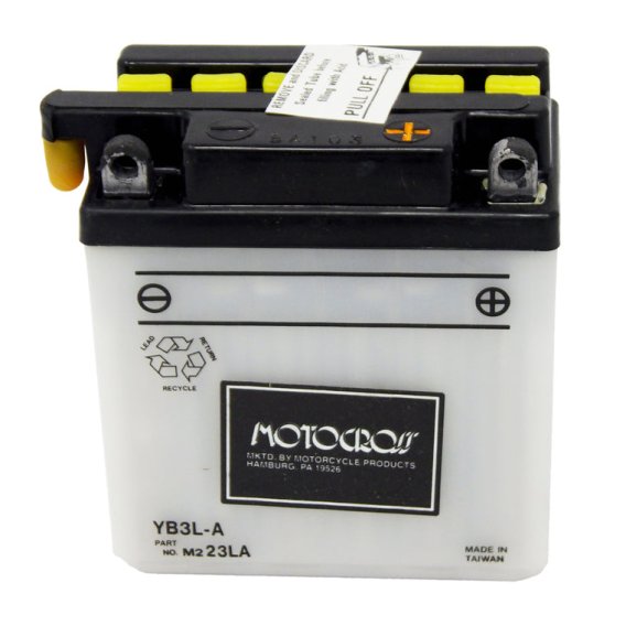 Yuasa Battery Conventional 12V YB3L-A Battery (Acid Not Included)