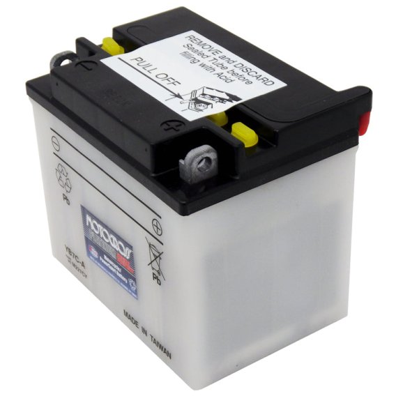 Yuasa YB7C-A Conventional 12V Battery (No Acid Included)