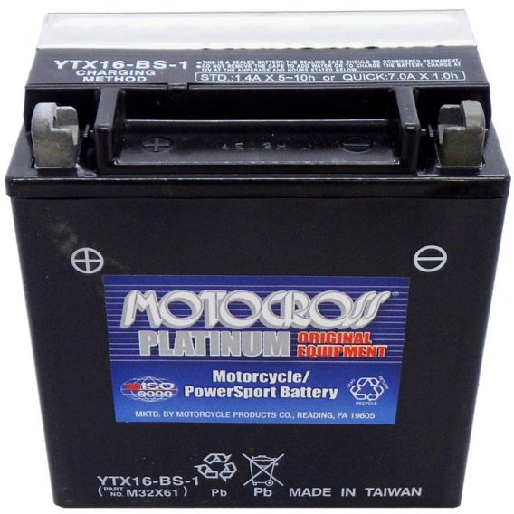 Yuasa 12V AGM Battery BS-1 with Acid Bottle