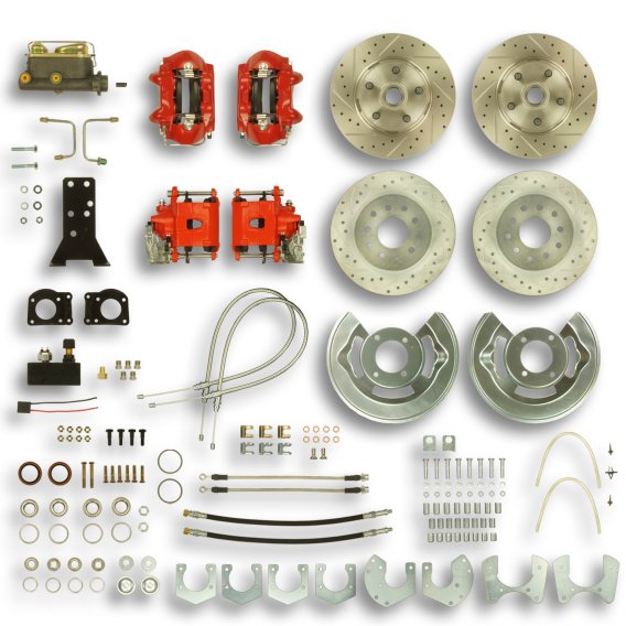 1967-1969 Ford Mustang The Right Stuff 4 Wheel Disc Brake Conversion Kit with Auto Transmission
