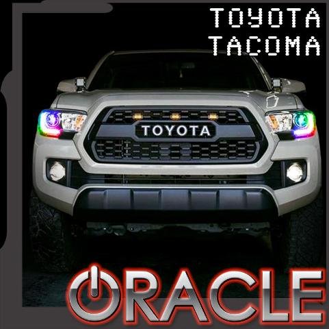 For 2016-2019 Toyota Tacoma Dynamic ColorSHIFT RGBW Headlight DRL Kit Oracle