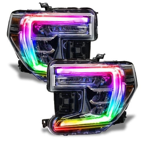 For 2019-2020 GMC Sierra ColorSHIFT RGB+W Headlight DRL Upgrade Oracle