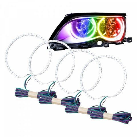 For BMW E46 1998-2004 ColorSHIFT Halo Kit Oracle