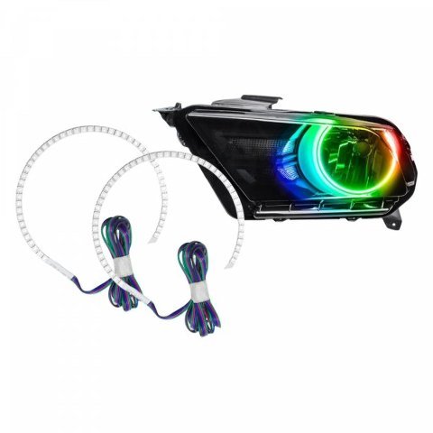 For Ford Mustang 2010-2012 ColorSHIFT Halo Kit - Projector Oracle