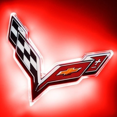 For Corvette C7 Rear Illuminated Emblem - (GAR) Oracle