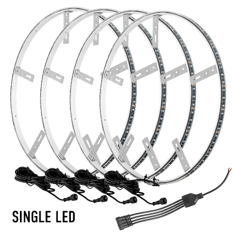 LED Illuminated Wheel Rings - ColorSHIFT - 15in. Oracle
