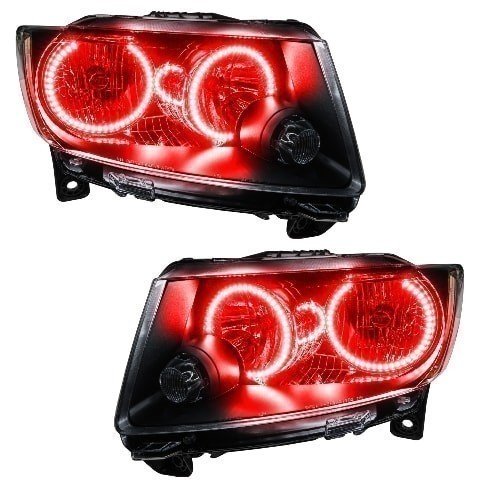 For 2011-2013 Jeep Grand Cherokee SMD Headlights (Non-HID) - Chrome Oracle