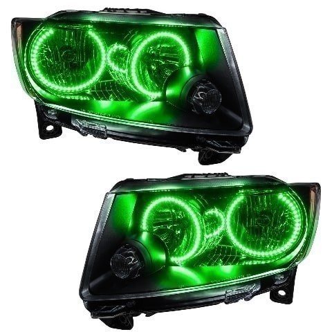For 2011-2013 Jeep Grand Cherokee SMD Headlights (Non-HID) - Chrome Oracle