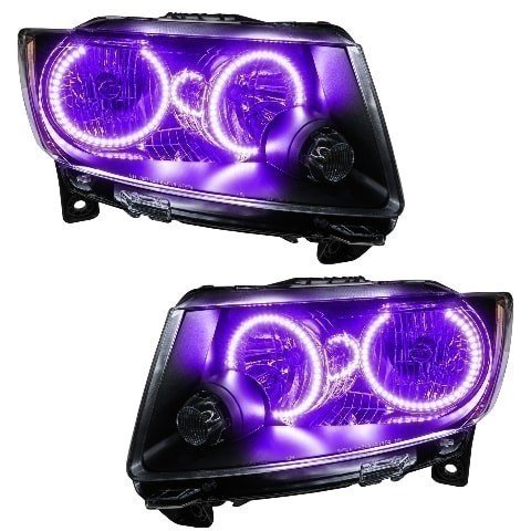For 2011-2013 Jeep Grand Cherokee SMD Headlights (Non-HID) - Chrome Oracle