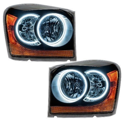 For 2004-2006 Dodge Durango SMD Headlights - Black Oracle